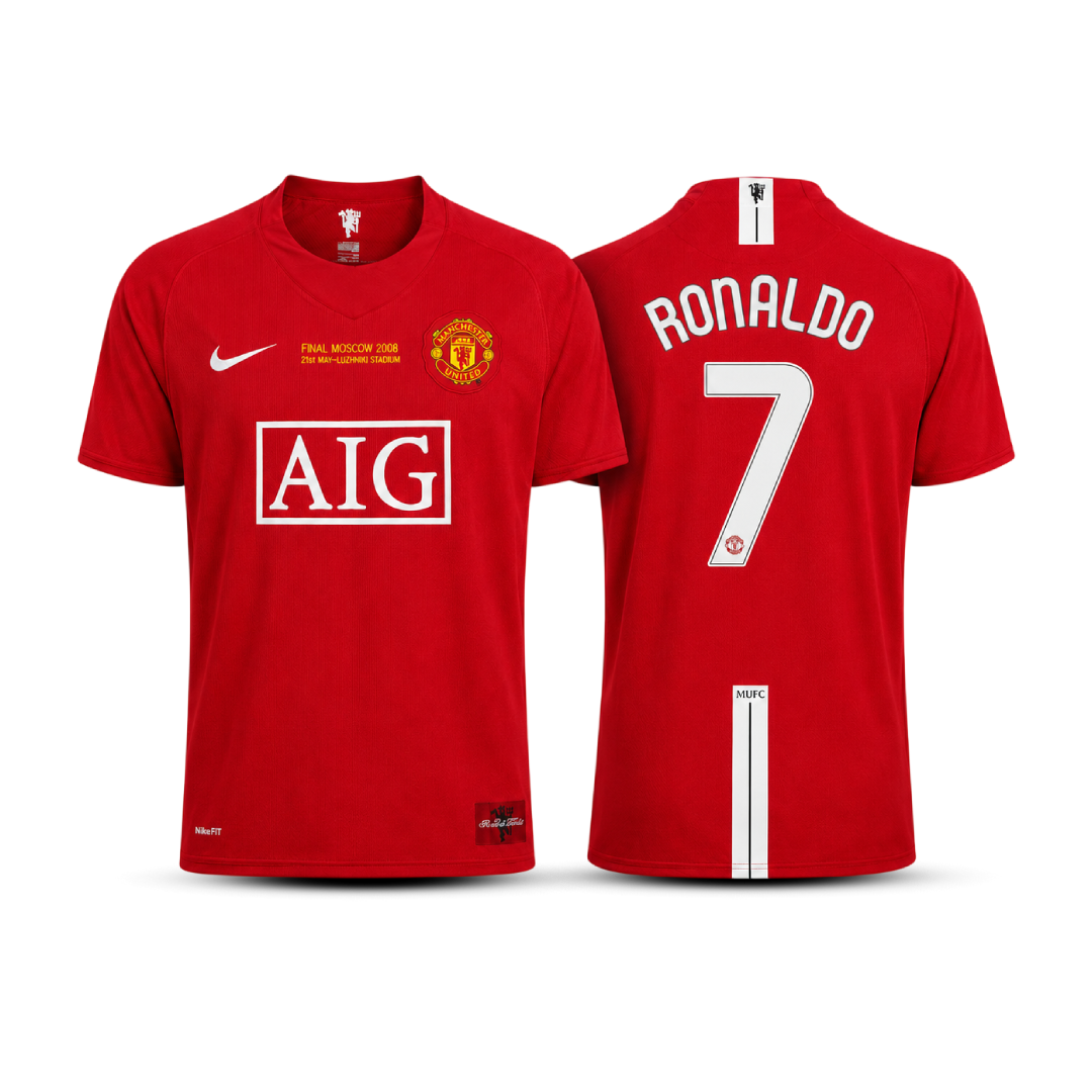 Camisa Manchester United Retrô 2008 - Ronaldo 7  - Pronta entrega
