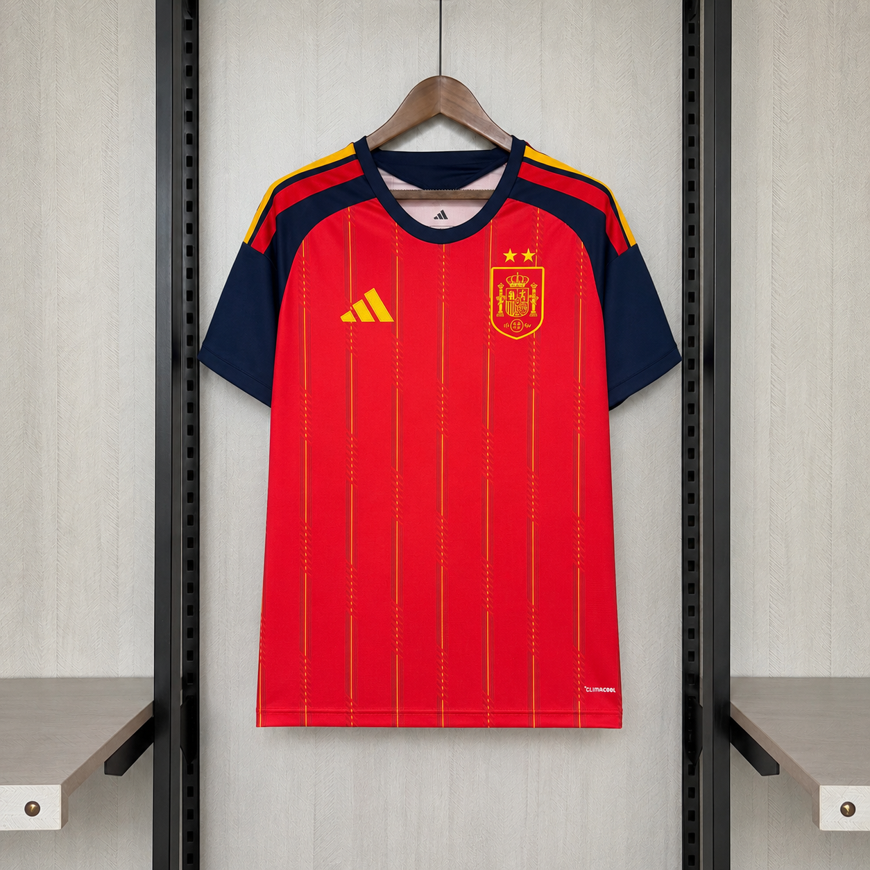 Camisa Espanha Home 2026 Torcedor Masculino - 2 estrelas