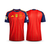 Camisa Espanha Home 2026 - 2 estrelas + Patchs Campeã Copa do mundo
