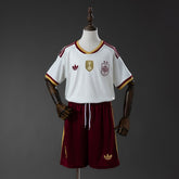 Kit Infantil Espanha Away Copa 2026 - 2 estrelas + Patch Campeã Copa do mundo
