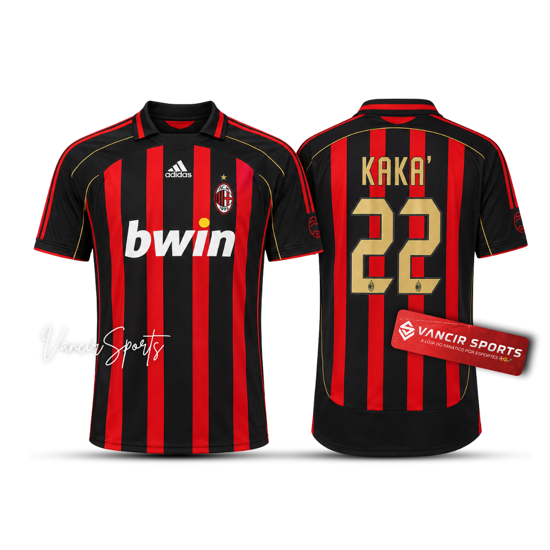 Camisa Milan Home Retrô 2006/07 - Kaka' - Pronta entrega
