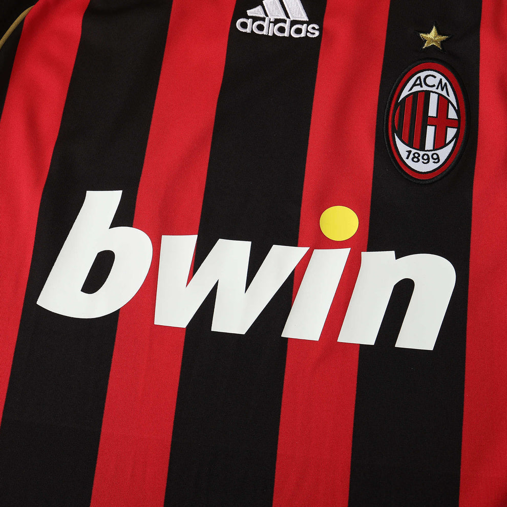 Camisa Milan Home 2006/07  Retrô Manga Longa