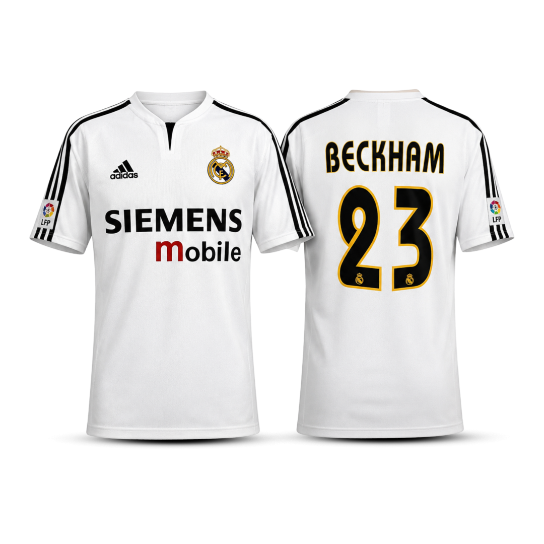 Camisa Real Madrid Retrô 2004 - Bechkam  - Pronta entrega