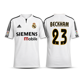 Camisa Real Madrid Retrô 2004 - Bechkam  - Pronta entrega