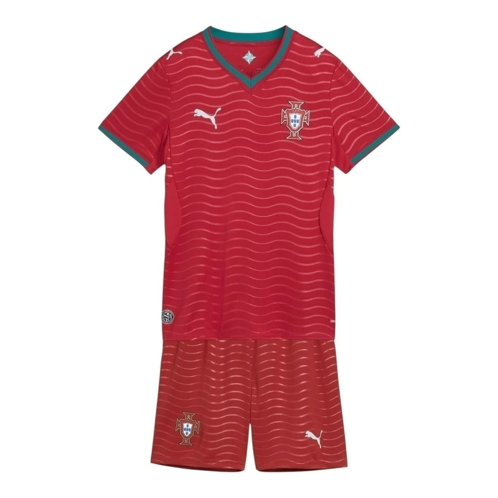 Kit Infantil Portugal Home Copa 2026 - Pronta entrega