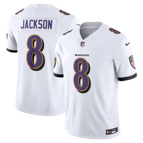 Camisa NFL Baltimore Ravens Nike White Vapor Limited - Lamar Jackson