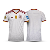 Camisa Espanha Away 2026 - 2 estrelas + Patchs Campeã Copa do mundo