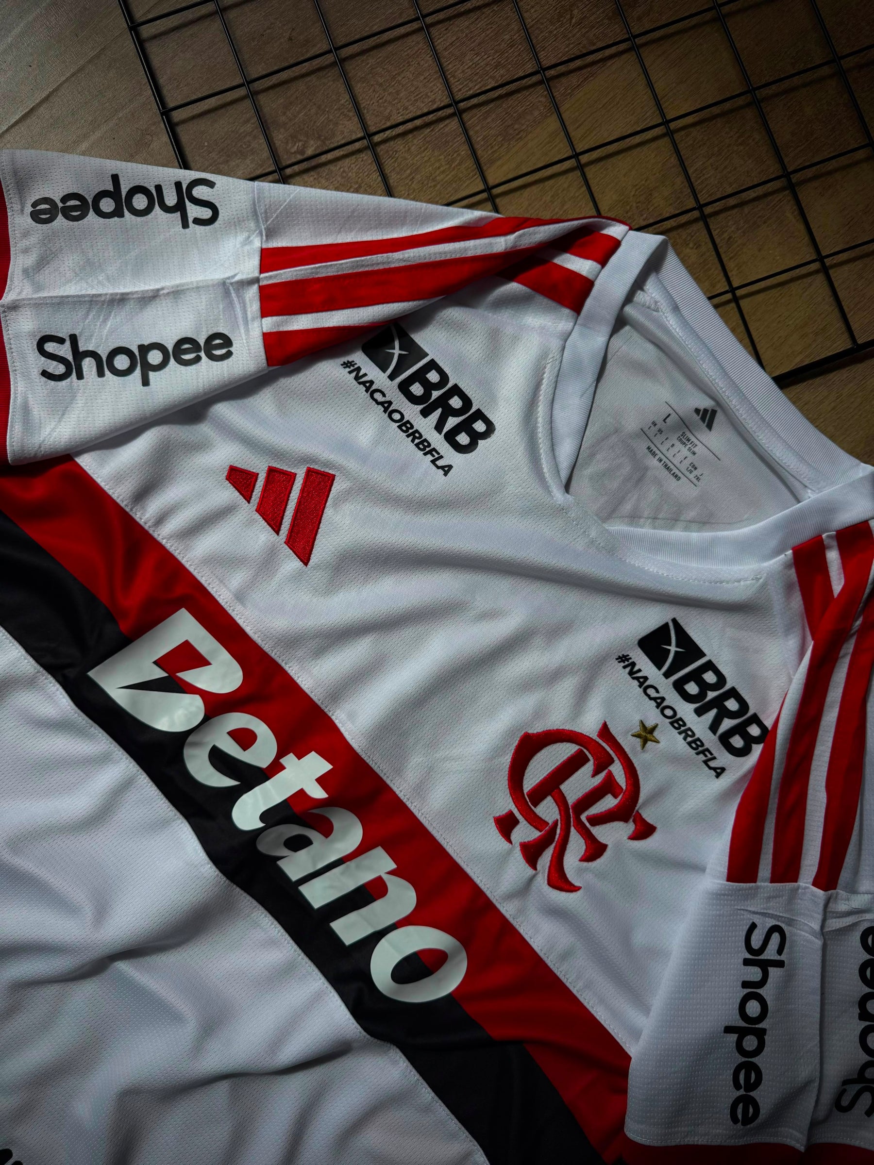 Camisa Flamengo Away 2026 - Pronta entrega - Patrocínios + L.Paquetá 20